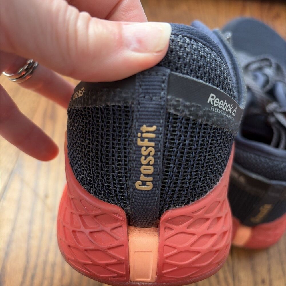 Reebok Women's Nano 9 Cross Training Shoes Size 8.5 M Black/Orange [EG0599] - Picture 5 of 7